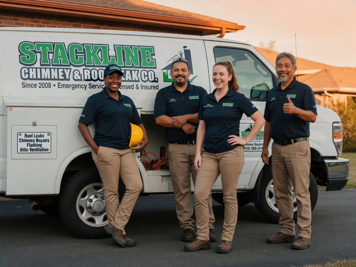 Chimney flashing repair company in Crandall, IN